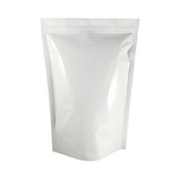 8" x 12" x 4" Barrier Bags #8 White Mylar 1/4 lb Rx Pill Resealable Foil Pouches (50 Count)