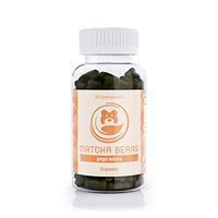 Matcha Bears Ginger Infused Matcha Gummy Vitamin & Antioxidant Supplement, Made with 100% Premium Green Tea Matcha Powder (60 Gummies) (1 Pack)