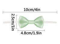 Aquamarine Twist Tie Bows for Bakery Candy Lollipop Cello Bag (50 Pack)