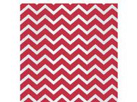 Small RED Chevron Zig Zag Striped 7x2x3" Cello Party Treat Food Snack Bags (25 ct)