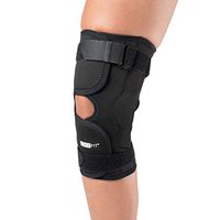Ossur Formfit Hinged Knee Wrap (Non-ROM) - Open Patella Stabilizer for Meniscus ACL, PCL, MCL, LCL Ligament Relief Support (Small)