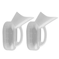 Milisten 2pcs Female Urinal Urine Bottle Women Urinal Pot Urinal Device for Hospital Home Camping Car Travel 1000ml