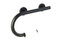 Lifeline Toilet Paper Holder Grab Bar - Designer Series | Left Hand | Matte Black