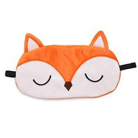 ZTL Cartoon Animated Fox Sleep Eye Mask Blindfold Eye Shade Eyepatch Sleeping Eye Cover for Women Girls Kids