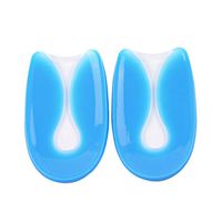 HEALLILY Heel Cushions and Cups Gel Heel Protector Silicone U-Shaped Plantar Fasciitis Insert (Size Optional) - M