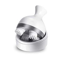 NZWY Portable Handheld Smart Head Scalp Massager Electric Massager Electric Scalp Head Massager Rechargeable Handheld Head Massager IPX7 Waterproof for Muscle Head Neck Leg Body Pain Relief White