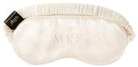 Slip Pure Silk Sleep Mask, Bridal Collection, White - Embroidered"Mrs" Bride 100% Pure Mulberry Silk 22 Momme Eye Mask with Elastic Band from Slip Pure Silk Pillowcase