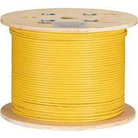 Black Box 1000' CAT6A 650MHz Solid Bulk Cable F/UTP CMP Yellow