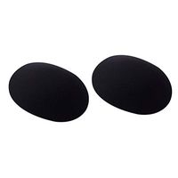 Healifty 2pcs Shoulder Pads Anti Slip Adhesive Women Shoulder Pads for Clothes Black