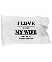 Hookah Smoking Gifts for Women - Shisha Smoker Creative and Soft Pillow Case, Hookah Smoking Hobby and Enthusiast Gift, Pillowcase