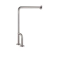 JIAHE115 Bathroom Safety Rails Stainless Steel L-Shaped handrail Bathroom Toilet Safety Support bar Toilet Toilet Railing Handle Elderly Booster (Color : A)