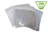 NSM Premium OPP Clear Bag [200P] Resealable Cellophane Wrap Sealing Plastic Bag (8" x 8"(20cm x 20cm))