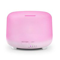 KBAYBO 300ml Diffuser for Aroma Essential Oils Cool Mist Humidifier Ultrasonic Aroma Essential Oil Diffuser for Office Home Bedroom Living Room Study Yoga Spa (White)