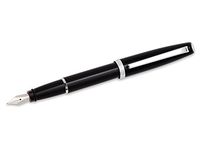 Aurora Style Resin Black Pepper Medium Point Fountain Pen - AU-E12N