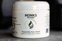 Monks Formula Analgesic Pain Relief Cream: Natural, Potent, Long Lasting Pain Reliever Cream for Arthritis, Muscle Pain, Joint Pain, Back Pain, Shoulder Pains & More. Anti-Inflammatory Properties.