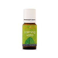 Calming Vata Aroma Oil | 0.34 fl. oz./10 ml | Herbal Essential Aromatic Oil for Calming | with Holy Basil Oil, Geranium Rose Oil, Orange Oil & Marjoram Oil | Aromatherapy | Slow Down Your Pace