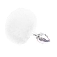 Mini Metal Aańus Plúg Imitation Rabbit Tail Plush Se#x Toy Cosplay for Women Men