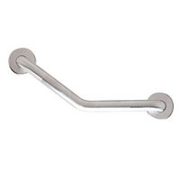 CSI Bathware BAR-BB14-TW-125-PN Boomerang Shaped Grab Bar, Satin Peened