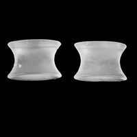 1Pair Bunion Corrector and Hammer Toe Straightener Gel Separators for Overlapping Hallux Valgus Big Toes Spacers