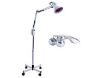 Elitzia ETH3166 Stand Infrared Thermal Heating Lamp Relaxing Body Easy Operate Lay Down Or Sit Floor White Color Digital Adjustment and Cross Tripod Type