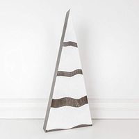 10" X 24" X 1.5" Chunky Wood Tree, White/Brown – 75215