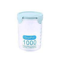 Goodfans 3 Sizes Round Food Storage Containers Reusable Washable Plastic Containers Kitchen Pets People Food keepers Storage Cups