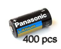 Panasonic Lithium CR123A 3V Photo Lithium Battery (Pack of 400)