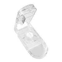 Pill Cutter for Cutting Small Pills or Large Pills in Half, Stainless Blade Medicine Slicer Cutting Drugs Cleanly,Tablet Splitter with Finger Protect Guard White