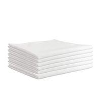 Arkwright Microfiber Suede Glass Cleaning Cloths 6 Pack (16 x 16 in, White)