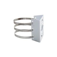 Kenuco Pole Mount Adapter Indoor Outdoor Pole Rail Installation - Aluminum Alloy - White