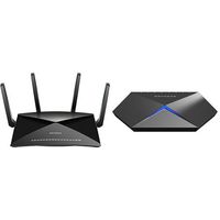 NETGEAR Nighthawk X10 - AD7200 802.11ac/ad Quad-Stream MU-MIMO WiFi Router with 1.7GHz Quad-core Processor & Plex Media Server (R9000) Bundle with Nighthawk S8000 Gaming & Streaming Advanced 8-Port Gigabit Ethernet Switch (GS808E)