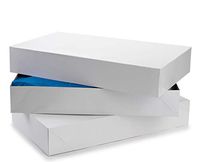 Incredible Packaging – Exceptional Apparel Decorative Gift Box - Shirt Boxes - Women Top Box - for Apparel and Gifts with lids. (White, 15" x 9.5" x 2" - 100 Sets.)