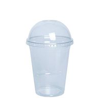 [50 Sets - 16 oz.] Plastic Cups With Dome Lids