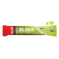 Clif BLOKS - Energy Chews - Citrus Flavor - (2.1 Ounce Packet, 18 Count)