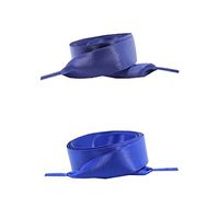 DRAGON SONIC Satin Ribbon Shoelaces Flat Shoe Laces for Sneakers 2 Pair Pack 2 cm Wide - A5