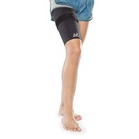 Medical Grade Thigh Compression Sleeve with Additional, Targeted Compression Cinch Strap to Relieve Pain from Quad and Hamstring Strains and Injuries - Thigh Sleeve with Cinch by BioSkin (XXL)