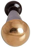 Bronze Face and Foot Massager - Ayurvedic Benefits for Detoxification and Deep Relaxation (Brown, Small)