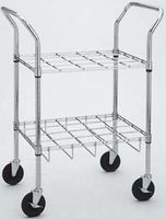 Oxygen Cylinder Carts for E, D, C or M9 Cylinders , Size: Holds 20 Cylinders
