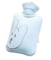 [F] Hot Water Bottle with Cover Winter Hand Warmer, 900ml