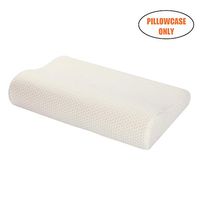 Ureverbasic Pillow Case/Pillow Cover for Memory Foam Contour Pillow，100% Soft Rayon w/Hided Zipper Closure Machine Washable 16"x24" Queen