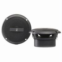 Poly-Planar MA3013G Round Flush Mount Speaker Pair, Gray, 3-Inch