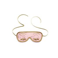 Gift Boxed Audrey Hepburn Breakfast at Tiffany's Sleep Mask Silk (Dusty Rose)