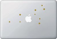 Yadda-Yadda Design Co. Leo Zodiac Constellation - Birthday - Astrology - Laptop | MacBook - Vinyl Decal Sticker YYDC (8.5" w x 4.75" h) (Leo, Matte Gold)