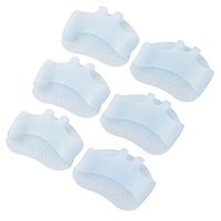 Healifty 3 Pairs Metatarsal Pads Gel Forefoot Bunion Splint Beehive Shaped Forefeet Sleeve Cushions Anti-Slip High Heels Insoles for Calluses Feet Pain Relief (Blue)