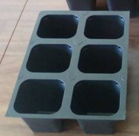 Seed starter trays 432 LARGE CELLS total (72 trays of 6 cells each) by Gardenstuff