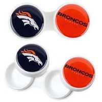California Accessories Denver Broncos 2 Pack Contact Lens Case
