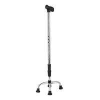 Elderly walker Cane Retractable Stainless Steel Four Corner Cane Auxiliary Walking Support Cane Stick FANJIANI