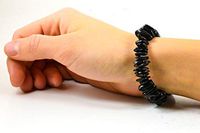 Baltic Amber Bracelet for Adults Made on Elastic Band - 7 Inches - Hand-Made/Certified Baltic Amber Beads (Cherry)