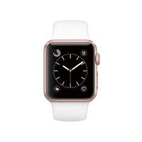 Apple Watch Series 1 Smartwatch 42mm, Rose Gold Aluminum Case/White Sport Band (Newest Model) (Renewed)