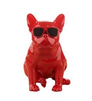 Mingyuan Bulldog Wireless Bluetooth Speaker Wireless Support TF Card Stereo System for TV Computer Phone Desktop (red)